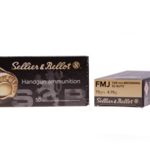 Sellier & Bellot 7.65mm Browning / .32 Auto FMJ 73gr Ammunition